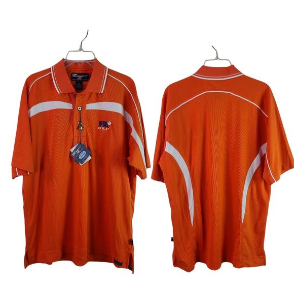 Pro Celebrity CLEMSON Iptay Cool Plus Short Sleeve Polo Shirt NEW Large - Picture 1 of 5